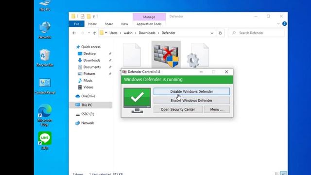 วิธีปิด windows defender สำหรับ windows 10, windows 11 смотреть онлайн