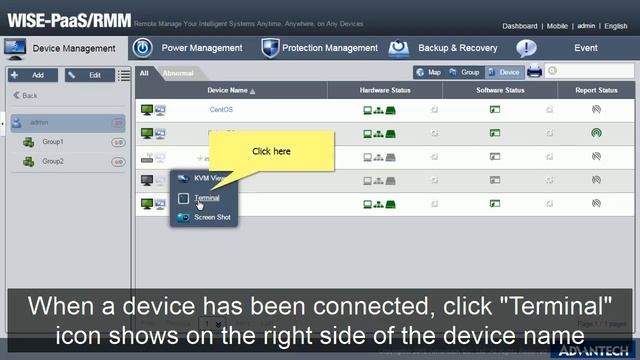 WISE-PaaS/RMM Device Management - Remote control (KVM, Snapshot, Terminal) смотреть онлайн
