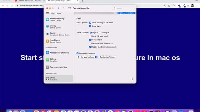 How to start/stop time announcement in mac os смотреть онлайн