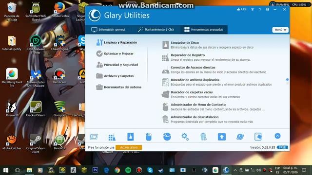 Descargar Glary Utilities 5 free Optimizador de Sistema Operativo смотреть онлайн