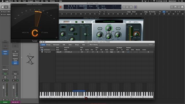 Logic X Sampler Instrument EXS24 смотреть онлайн