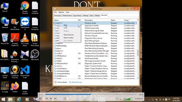 Windows Audio Not working, Audio Related Issues, Sound Device used by another program смотреть онлайн