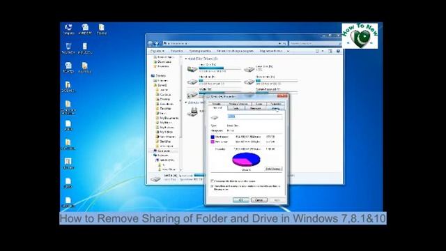 How to Remove Sharing of Folder and Drive in Windows 7,8.1 & 10 смотреть онлайн