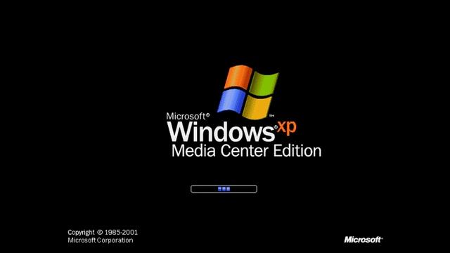 Windows XP Media Center Edition boot screen (2005) смотреть онлайн
