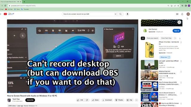 How to Screen Record with Audio on Windows 11 or 10 PC YouTube Google Chrome смотреть онлайн