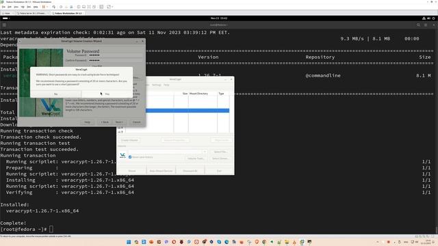 Установка VeraCrypt на Fedora Linux 39 [ Workstation Edition ] смотреть онлайн