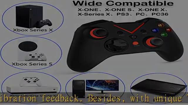 Wireless Controller for Xbox one, Built-in Dual Vibration 2.4HZ Gamepad Compatible with Xbox One/On смотреть онлайн