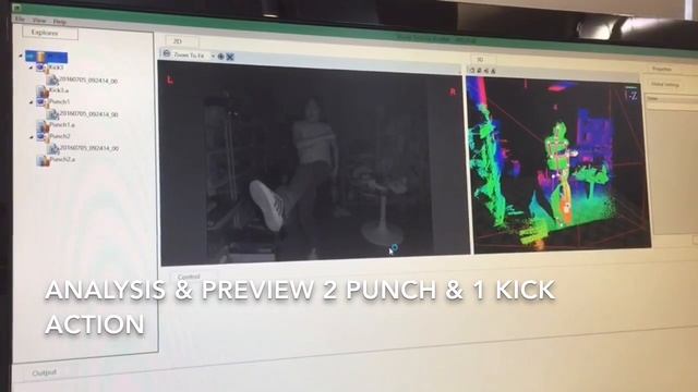 KungFu action tracking with Kinect v2 смотреть онлайн