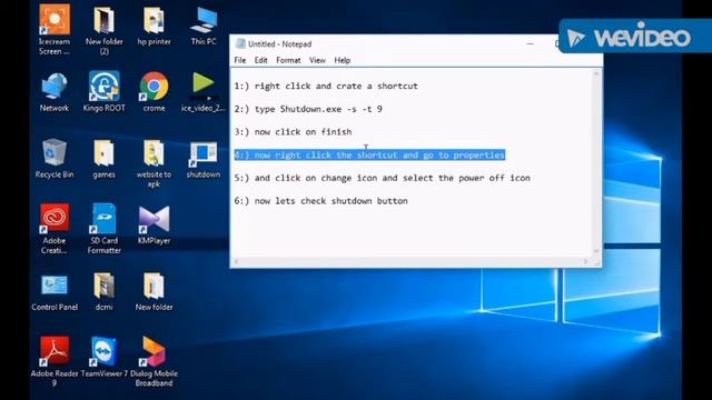 How to make a shutdown button on Windows смотреть онлайн