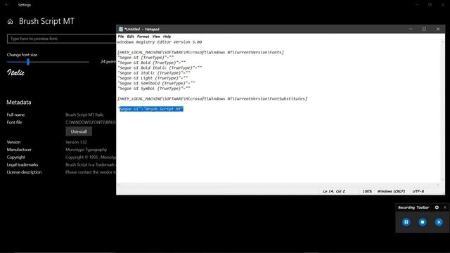 How to change font style in windows10 || windows 10 me font Kaise change kare смотреть онлайн