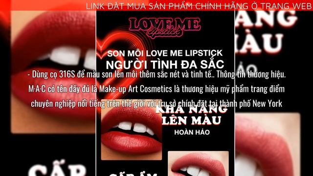 Son môi MAC Love Me Lipstick 3g смотреть онлайн