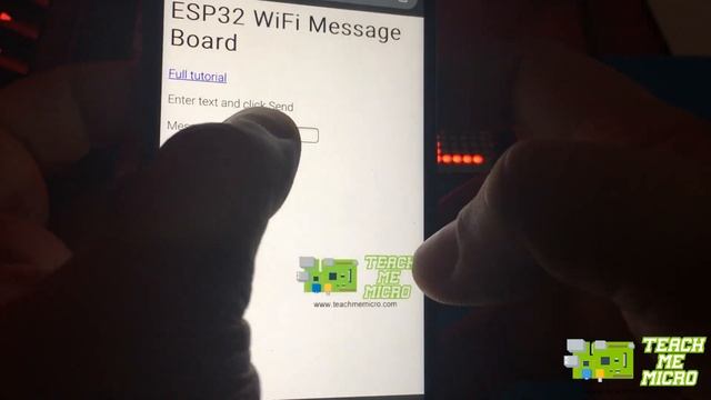 ESP32 WiFi Message Board смотреть онлайн