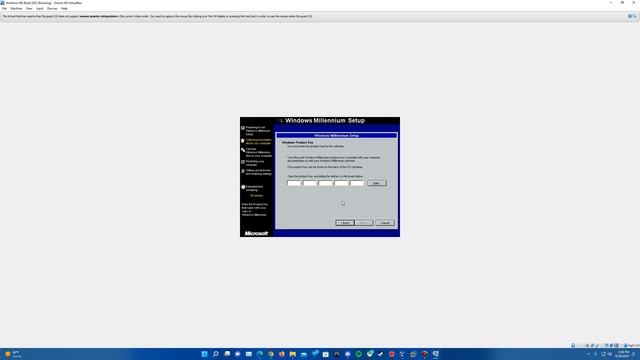 Windows ME Build 2452 - Installation in Virtualbox смотреть онлайн