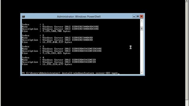 Lab 2 Server 2012 modify Core to Full смотреть онлайн