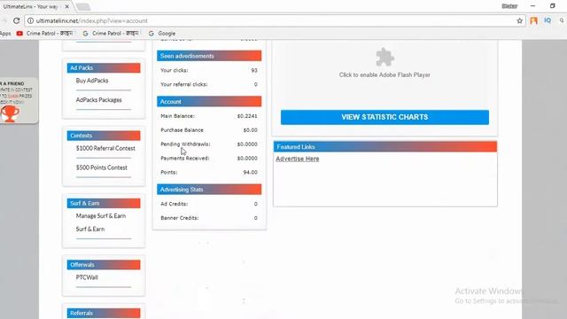 Ultimate Linx best PTC site. 100$ earn per month смотреть онлайн