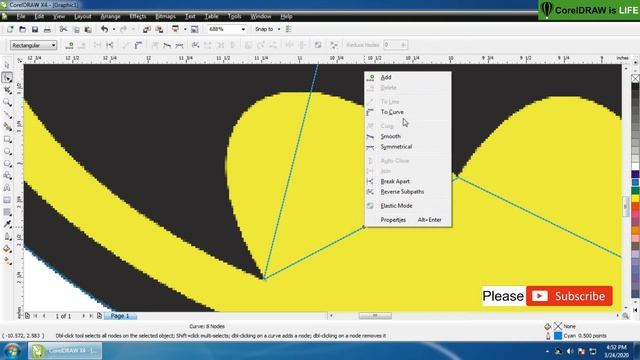 Corel Draw tutorial - Batman Logo yellow смотреть онлайн