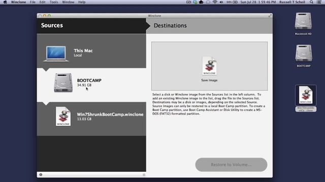 Using Winclone 4 with Mac Boot Camp смотреть онлайн