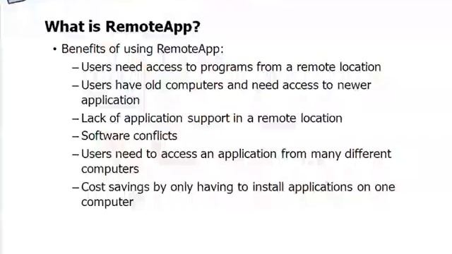 Configuring RemoteApp смотреть онлайн