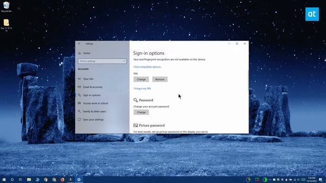 How to set an alphanumeric PIN on Windows 10 смотреть онлайн