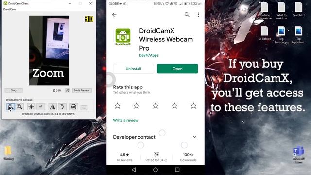 How to use your phone as a webcam/mic for Teams, Skype, Zoom, OBS, and other apps on PC. смотреть онлайн