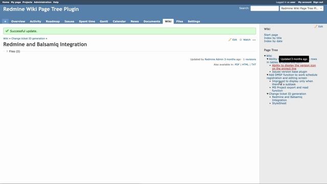 Redmine Wiki Page Tree Plugin смотреть онлайн