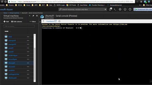 Enable Azure VM Serial Console Access смотреть онлайн