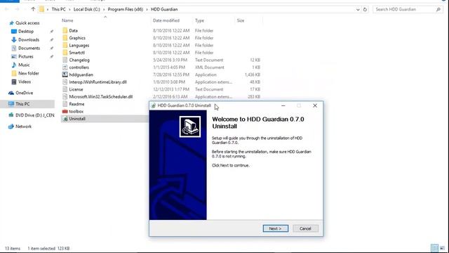 Uninstall HDD Guardian v0.7.0 Guide смотреть онлайн