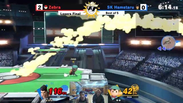 Glow Up #9 - SKHamstaru (Little Mac) vs Zebra (Wolf, Ness) - Losers Finals смотреть онлайн