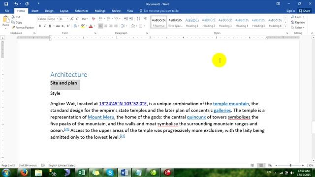How to Insert Table of Contents in Ms Word 2016 смотреть онлайн