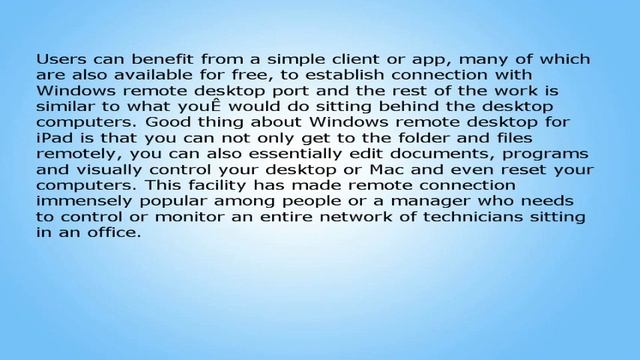 Windows Remote Desktop for iPad - The Convenience of Technology смотреть онлайн