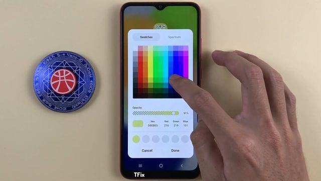 How to change the home screen application folder color on Samsung A03 Android 13 смотреть онлайн