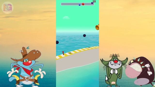 Noob Vs Pro Vs Hacker Fun Race 3D Android iOS Walkthrough Oggy And Jack смотреть онлайн
