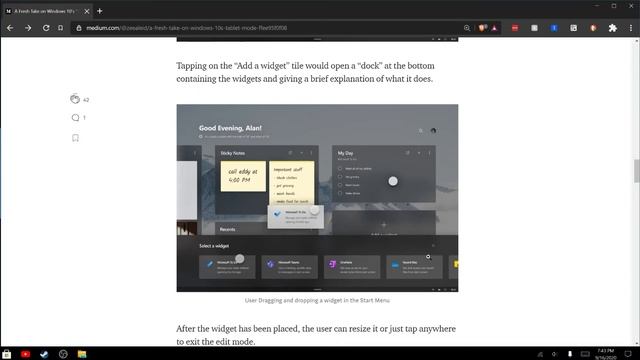 Zee-Al-Eid's Redesigned Windows Tablet Mode Critique | Windows 10 Concepts смотреть онлайн
