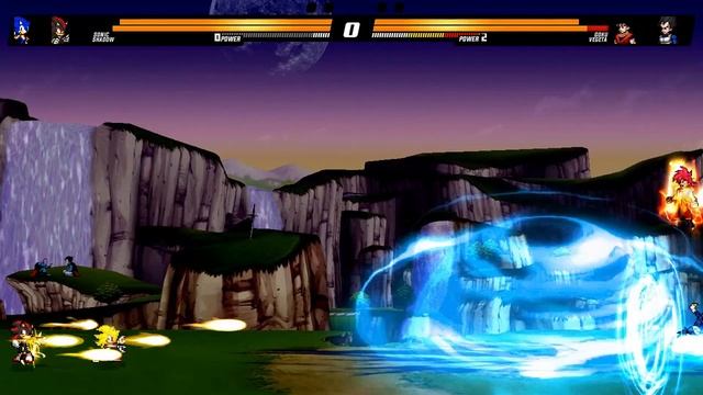 Sonic and Shadow vs Goku and Vegeta | Sonic Battle MUGEN смотреть онлайн