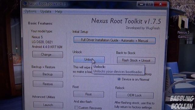 Nexus 5 Easy Unlock Bootloader + Root + Custom Recovery смотреть онлайн