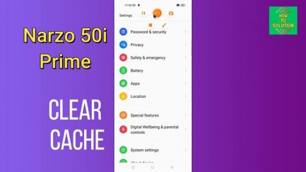 Realme Narzo 50i Prime Clear Cache || Cache clear || How to Delete Junk Files