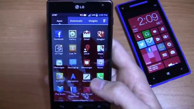 LG Optimus G vs HTC Windows Phone 8X Dogfight Part 1 YouTube смотреть онлайн