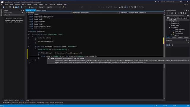 C# Tutorial | Windows Forms Programming | Lets Develop a Text Editor смотреть онлайн