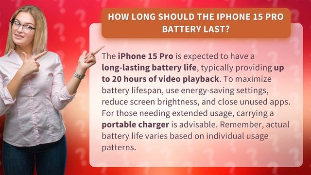 How long should the iPhone 15 Pro battery last? смотреть онлайн