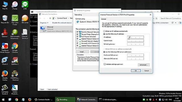วิธีตั้งค่า IP Address ใน Windows 10 fix ip address смотреть онлайн