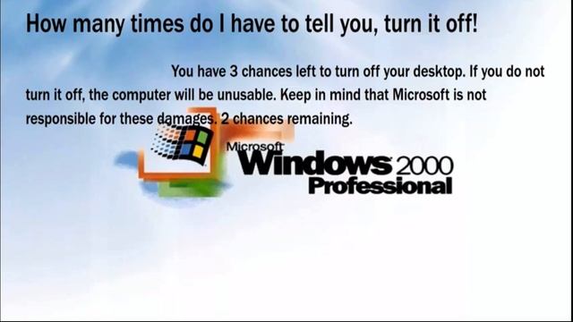 Windows 2000 kill screen! смотреть онлайн