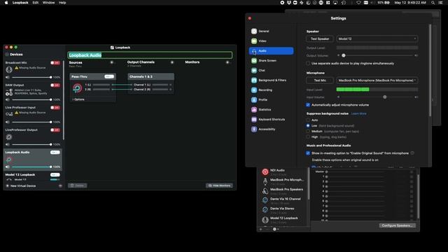 Routing Zoom Audio on Tascam Model 12 смотреть онлайн