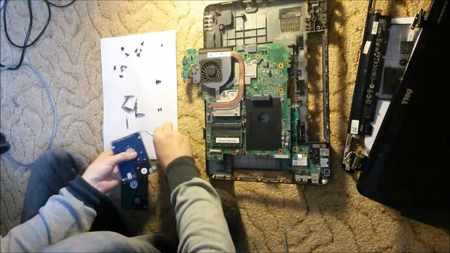 Dell n5110 disassembly chaging hard drvie ssd disk смотреть онлайн