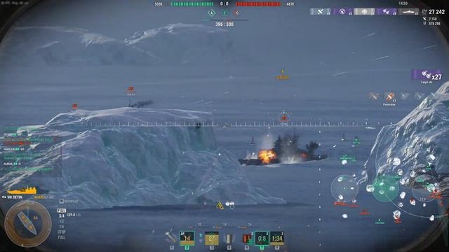 World of Warships Zieten Secondary Fun смотреть онлайн