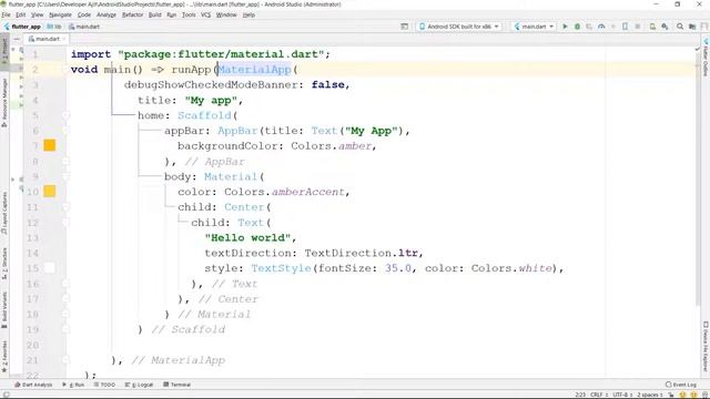 Use of Fat Arrow in flutter смотреть онлайн
