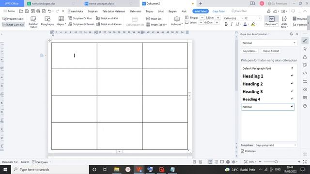 Cetak Label Nama dengan T&J Labels 103 pada WPS Office смотреть онлайн