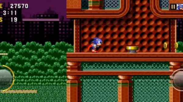 Sonic The Hedgehog (Mobile) - Spring Yard Zone, act 1, 2 and 3
