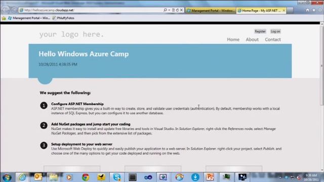 Windows Azure DevCamp – Silicon Valley, CA Getting Started with Windows Azure смотреть онлайн