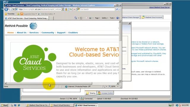 Getting Started with AT&T Synaptic Storage & Gladinet Cloud Server смотреть онлайн