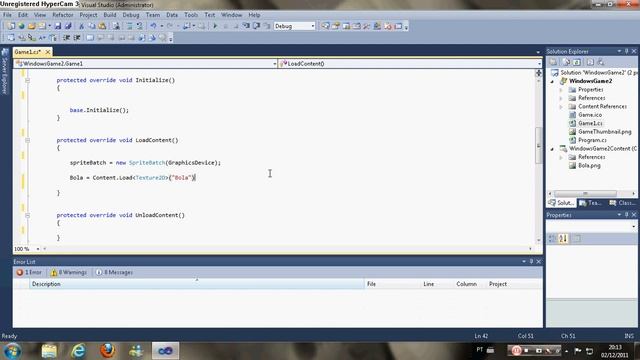 Erro no XNA 4.0 смотреть онлайн
